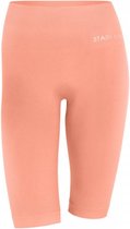 Capri Sportlegging - Naadloos - Hoge taille - Perzik - Maat L