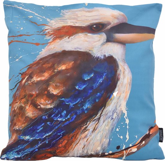 Blue Bird / Vogel Kussenhoes | Katoen / Polyester | 45 x 45 cm