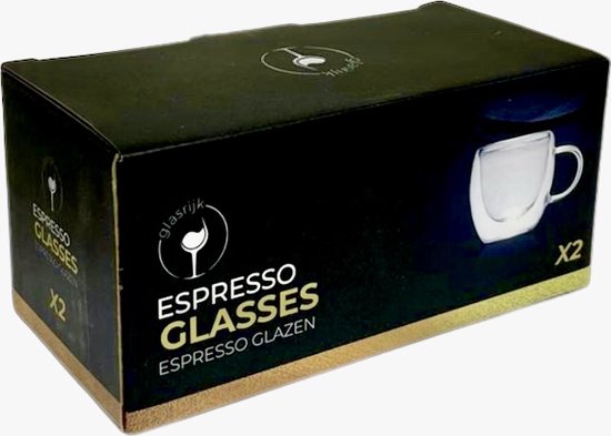 Set van 2 – Espresso Kopje – Parijs – 80ml – KitchenCraft