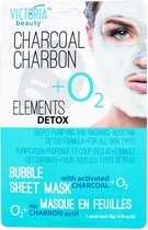 Victoria Beauty - Bubble Sheet masker 20 gr met houtskoolstof