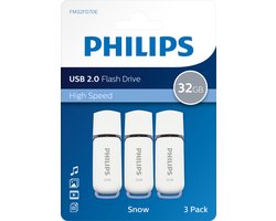 Philips FM32FD70E - USB 2.0 32GB - Snow Edition - Grijs - 3 stuks