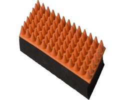 Abany quality design – professionele vacht verzorgings - borstel kam voor huisdieren - voor honden katten konijnen paarden - tevens massage voor dieren! - goed voor de verzorging van de vacht – 5 x 13 cm - rood - zwart
