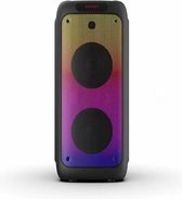 Meirende 1303 – Trolley 10” Party Speaker– karaoke systeem - Bluetooth Speaker - Portable Speaker Zwart - Licht Show LED