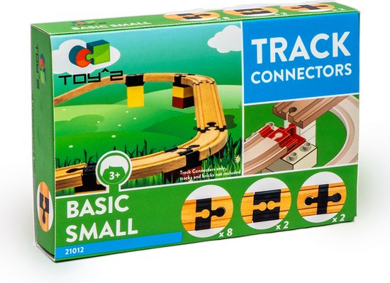 Toy2 Track Connectors Small Treinbaanonderdelen - Houten Treinbaan - Voor  LEGO DUPLO©,... | bol.com