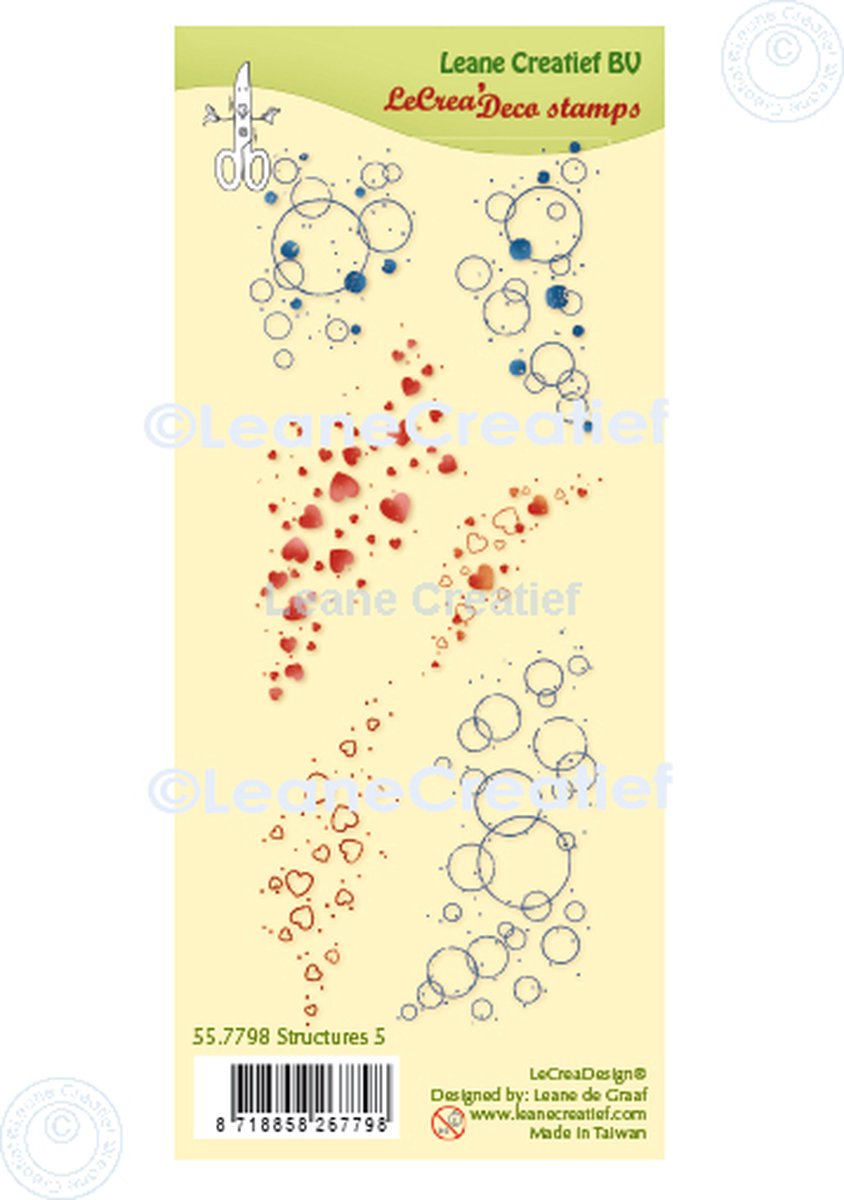 LeCrea - Clear stamp Deco Structuren 5. 55.7798 (01-22)
