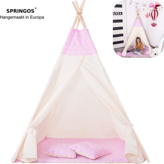 Grand Tipi De Jeu 6 Pieds - Tente Wigwam Extra Large Pour Enfants - Neuf