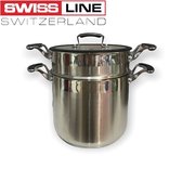 Swiss Line Couscous pan - 8L in INOX