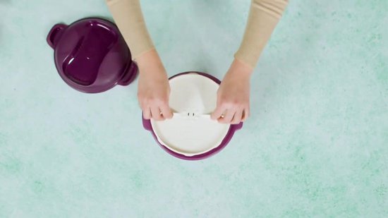 Plateau chauffant pour micro-ondes Tupperware - bleu clair