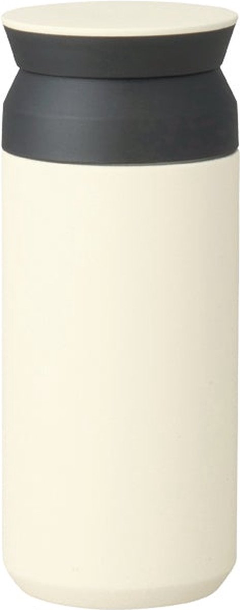 Kinto Travel Tumbler 350ml - wit - rvs thermosfles - koffiecup - herbruikbaar - koffiebeker