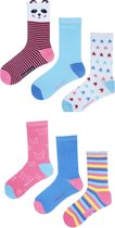 Meisjes sokken 6 paar 23-26