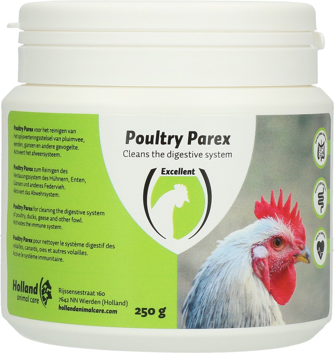 Excellent Poultry Parex - Darmflora - Darmhygiëne - Verbetering darmbalans - Gezonde maag - 250 gram