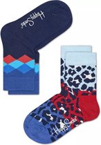 Happy Socks - 2-3 jaar - Kinderen - Puma Print - Faded Diamond