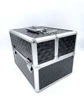 Beauty Case Zwart 3D Diamant ( XL ), schoonheid - nagel specialisten, kappers, visagisten, koffer, pedicure, manicure