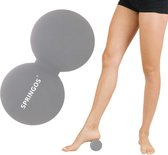Bal de Massage Springos | Triggerpoint Bal | Ball de cacahuète | Balle de crosse | Massages | Gris mat | 13 cm
