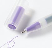 Muji Gel Pen - Kleur Inkt Paars - 0.5mm + 1 Reserve Vulling - Refill