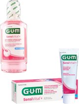 GUM SensiVital+ Mondwater + Tandpasta - Voordeelverpakking