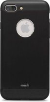 Apple iPhone 7 Plus Hoesje - Moshi - iGlaze Armor Serie - Hard Kunststof Backcover - Onyx Black - Hoesje Geschikt Voor Apple iPhone 7 Plus