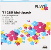 FLWR - Cartridges / Epson T1285 Multipack / zwart en kleur / Geschikt voor Epson