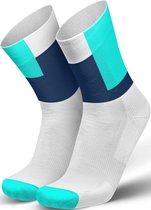 Incylence Running Sock Squares Cyan