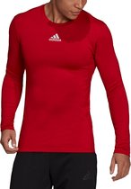 adidas - Techfit Warm Long Sleeve Top - Fleece Compression Shirt-S