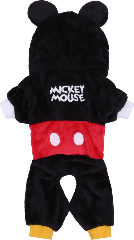 Zwart-rode hondenkleding Mickey Mouse 