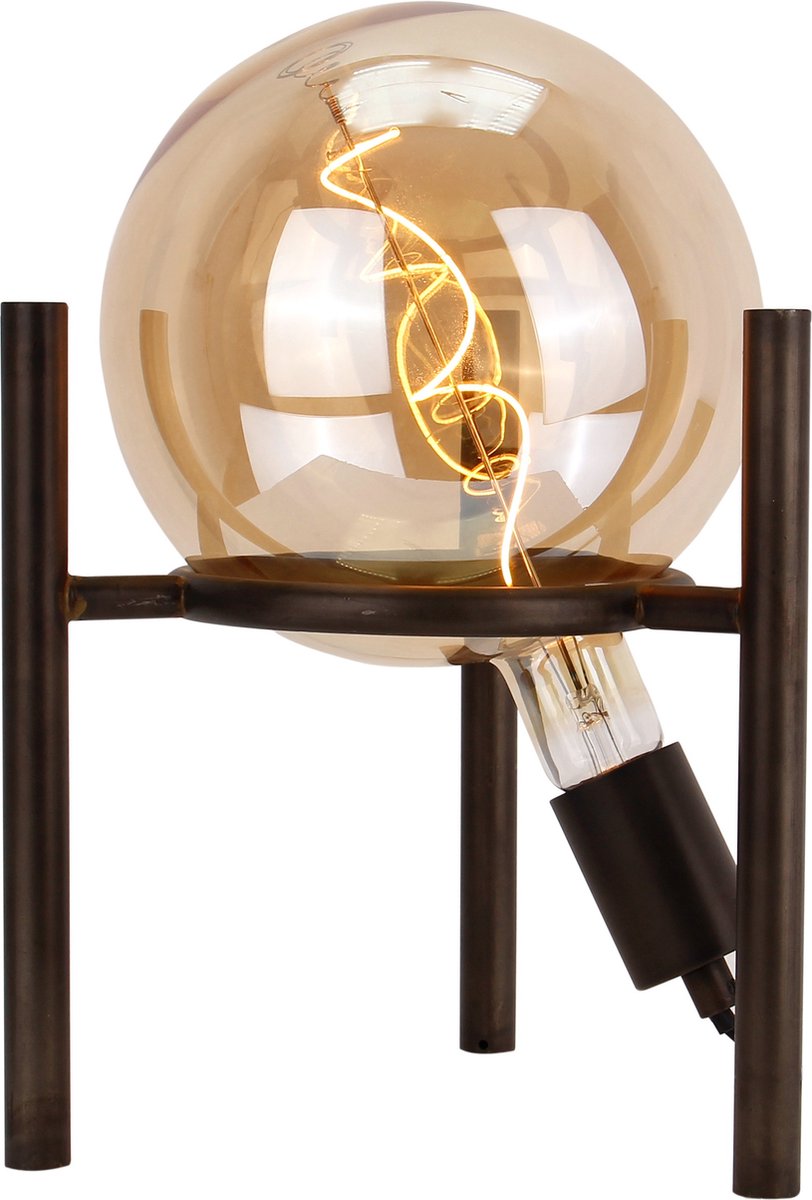 Chericoni Anello Tafellamp - 1 lichts - Ø30cm - E27 - Zwart Metaal