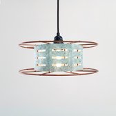 Hanglamp Spool Light Sky - Verlichting - Industriële Hanglamp - Hanglamp industrieel - Plafond lamp - Koper - Licht Blauw - Ø30cm - Dutch Design - Studio MRTS - Incl. Lichtbron - LED