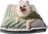 Barki Honden En Katten Bed - Dieren Mat - Zacht Kussen - Comfortabel - Groen