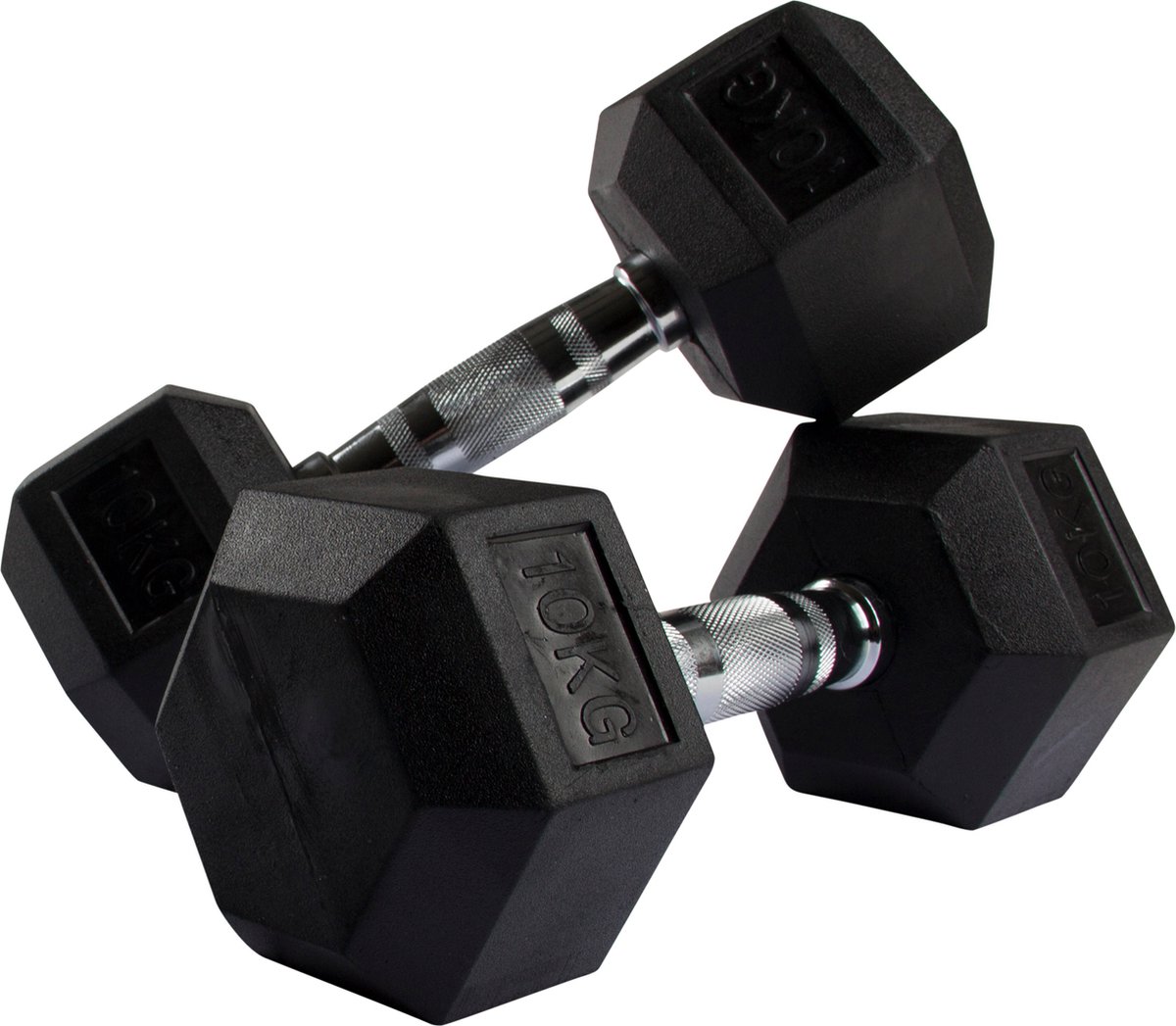 VirtuFit Hexa Dumbbell Pro - 10 kg - Hexagon Dumbbell - Duurzaam en Slijtvast - Krachttraining - Gewicht - CrossFit & Fitness - Geschikt voor Beginners en Professionals - Per Stuk Verkocht – foto 4