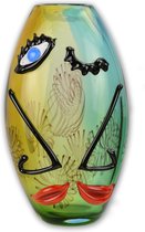 Murano glas figuur van een vaas 32 cm Hoog.