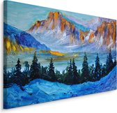Schilderij - Colorado Rockies, USA, Premium Print op Canvas