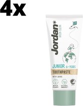 Jordan Green Clean Junior 6+ tandpasta - 4x 50ml - Voordeelverpakking