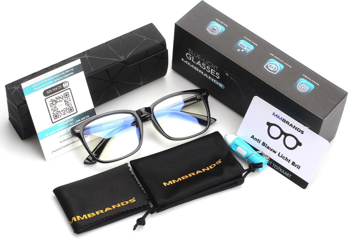 MM Brands Computerbril - Blauw Licht Bril - Blue Light Glasses -  Beeldschermbril - Unisex | bol.com