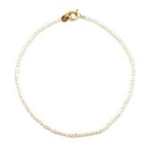 Ketting Short Freshwater Pearls Goud | 18 karaat gouden plating | Messing - 38 cm | Buddha Ibiza