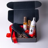 Haar en Stijl Verzorgings Box – Giftbox met Nylon Massage Haarborstel – Haarverzorgings pakket – Verjaardag – Cadeau tip – Man – Vrouw – Moederdag – Vaderdag