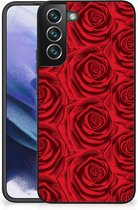 TPU Bumper Geschikt voor Samsung Galaxy S22 Pro GSM Hoesje met Zwarte rand Red Roses