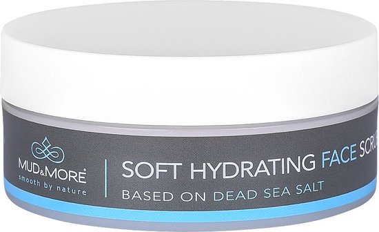 Mud & More  Men Soft Hydrating Face Scrub Cream Gezicht scrub 150 ml - Mud & More