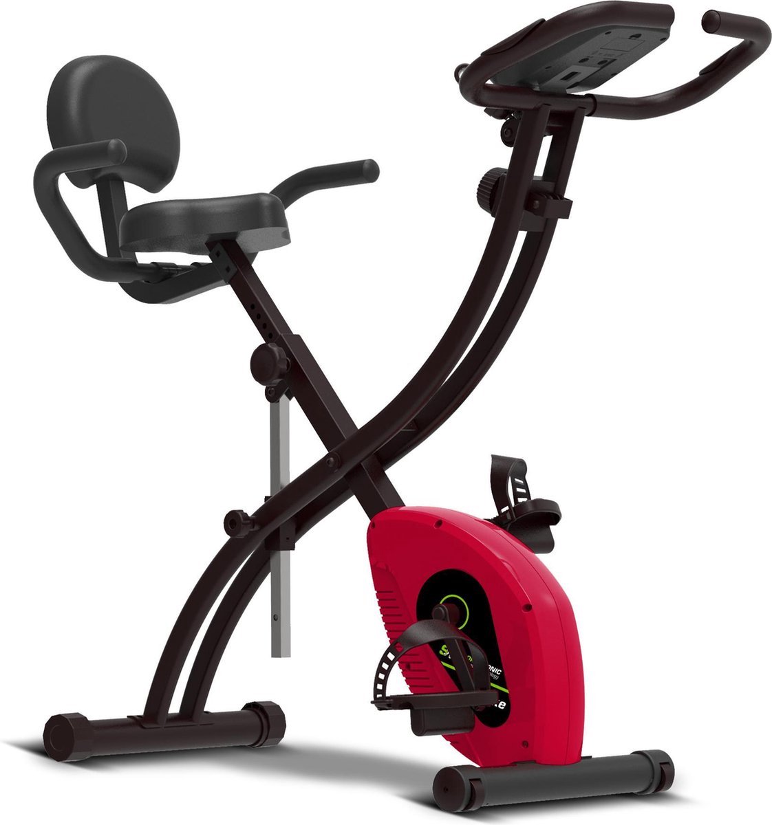 Z-line Hometrainer fiets - Opvouwbaar - Fitness - Type: ST-X6 - Rood/Zwart