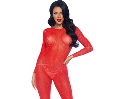 Catsuit en strass transparent