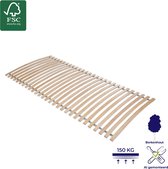 Mister Sandman Lattenbodem 90x200 met 28 elastische latten - Lattenbodem 90x200 stevig - Lattenbodem 90x200 zonder montage - Lattenbodem 90x200 niet verstelbaar - Lattenbodem 90x20