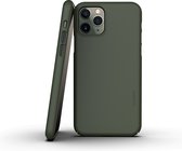 Nudient Thin Precise Telefoonhoesje geschikt voor Apple iPhone 11 Pro Hoesje Hardcase Backcover - Pine Green