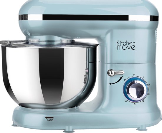 KitchenMove 1519 - Keukenmachine Dallas - Staande Mixer - 1500 Watt - 5.5 L  | bol.com