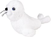 Duvo+ pluche zeehond cuddle 32x14x16cm wit