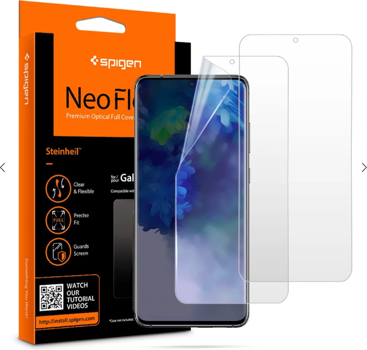 Spigen Neo Flex HD Screenprotector Samsung S20 Plus - 2 Stuks | bol.com