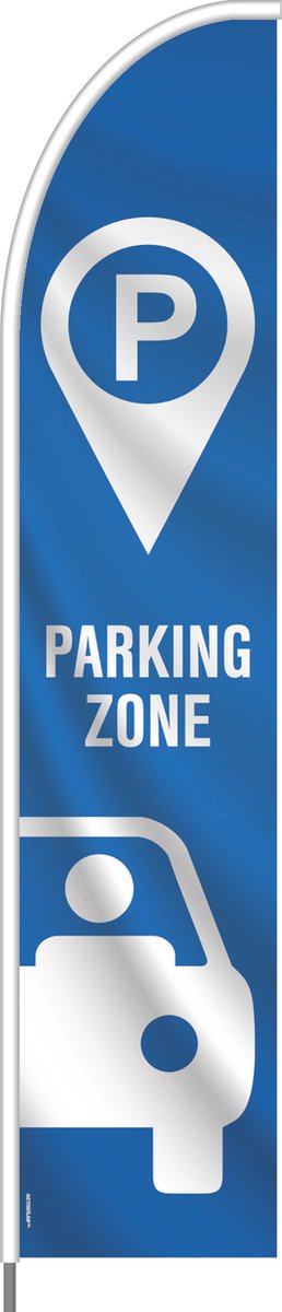 Beachflag - Parkeren - Vlag + Hengelsysteem + Draagtas - Actievlag.nl