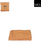 Mica Decorations Serviette Villia 40 x 40 cm - Marron - 4 pièces