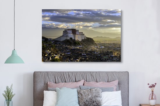 Peinture sur toile Tashilhunpo - 150x100 cm - Décoration murale