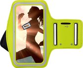Nokia 6 Hoesje - Sportband Hoesje - Sport Armband Case Hardloopband Geel