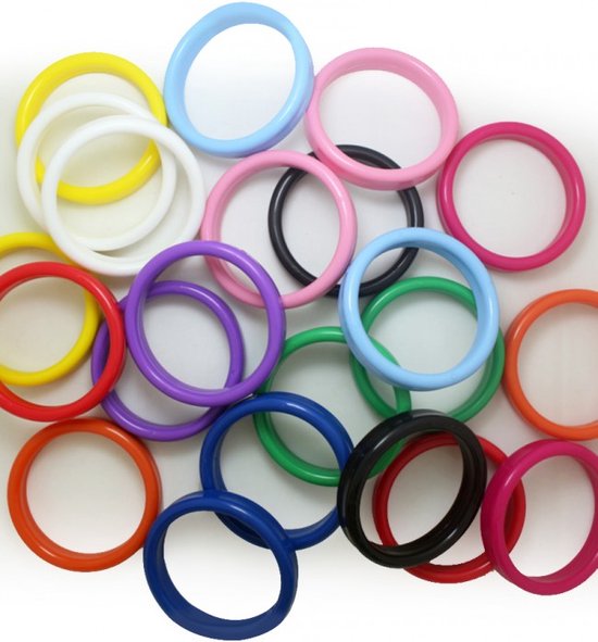 Ballon ring gewichtje 20 gram assorti kleuren per 50