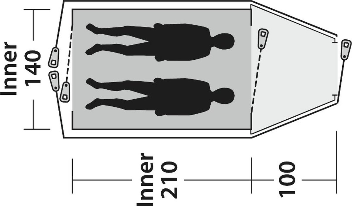 Outwell Cloud 2 Koepeltent 2022 - Trekking Koepel Tent 2-persoons